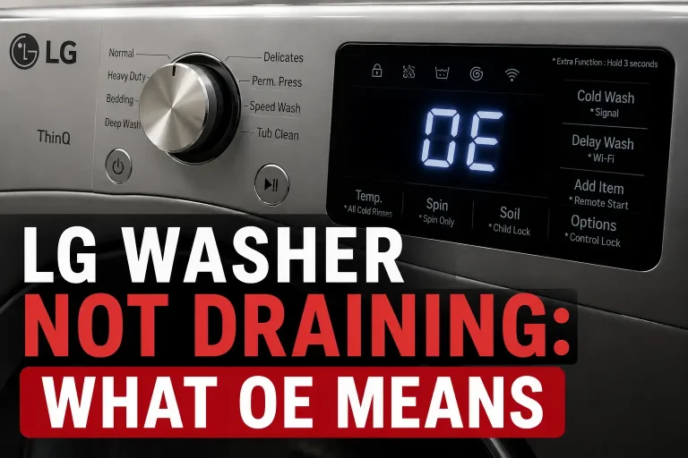 LG Washer Not Draining