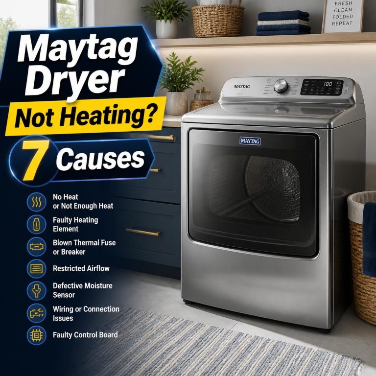 maytag dryer not heating