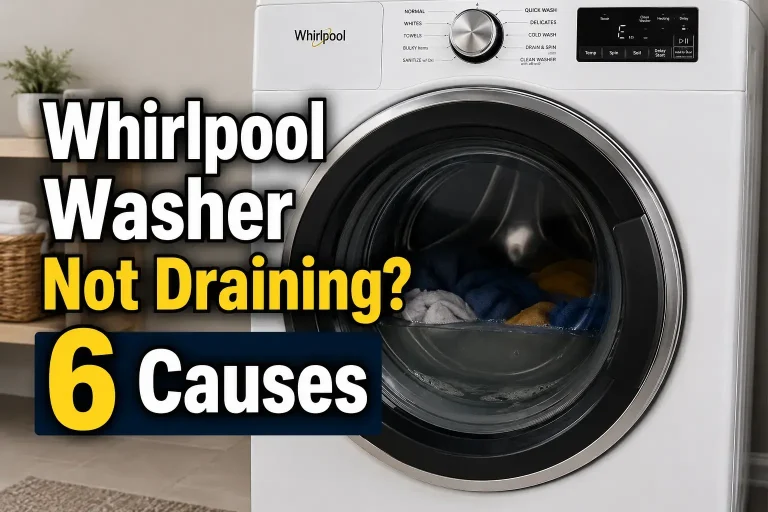 whirlpool washer not draining